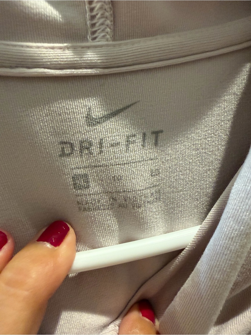 Nike Women's Light Pink Pullover Hoodie - Picture 2 of 3